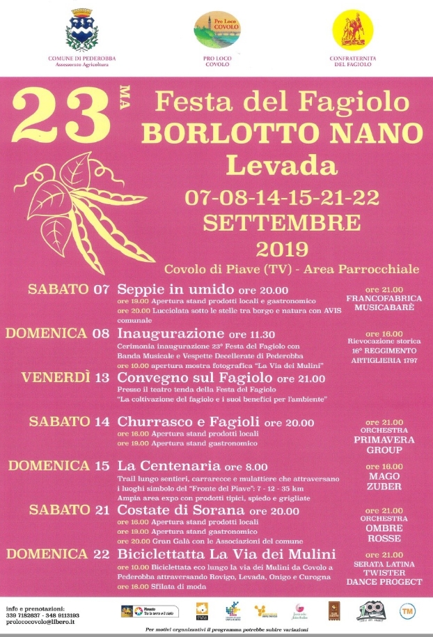 Pederobba-23° festa del fagiolo Borlotto Nano di Levada