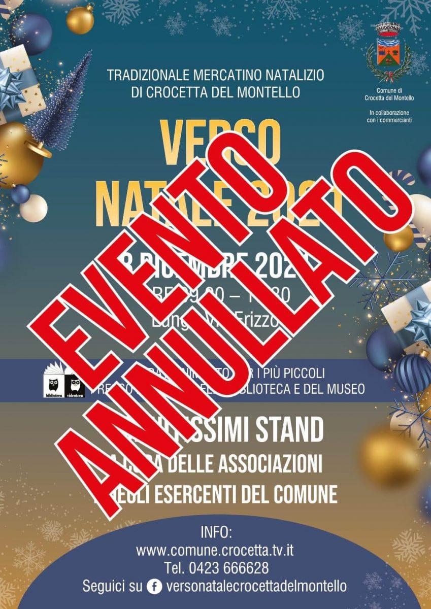 Crocetta del Montello-Tradizionale mercatino natalizio